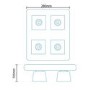Azra Chrome Flush Ceiling Light 