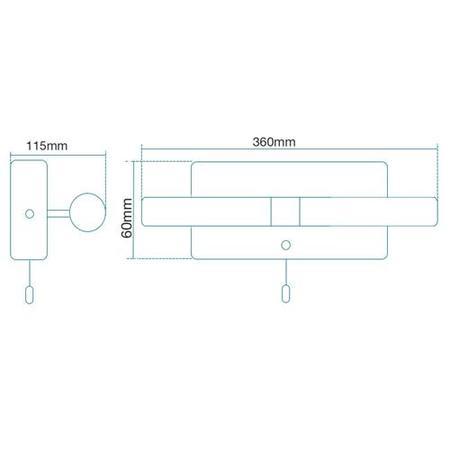 Ovan Duo Chrome Wall Light