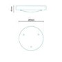 Sabor Large Frosted Flush Ceiling Light