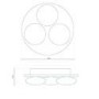 Dita Mirrored Opal Diffuser Ceiling Light