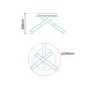 Cruz Chrome Angled Trio Ceiling Light 