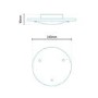 Albus Opal Glass Diffuser Flush Ceiling Light