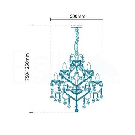 Ruby 9 Chandelier