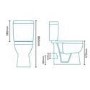 Comfort Height Close Coupled Toilet and Seat