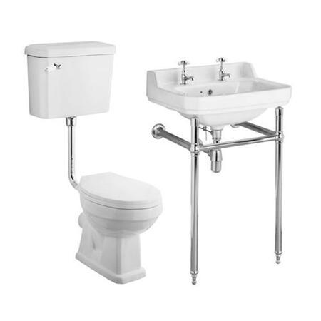 Park Royal Low Level Traditional Toilet & 560 Basin Suite inc Washstand 	