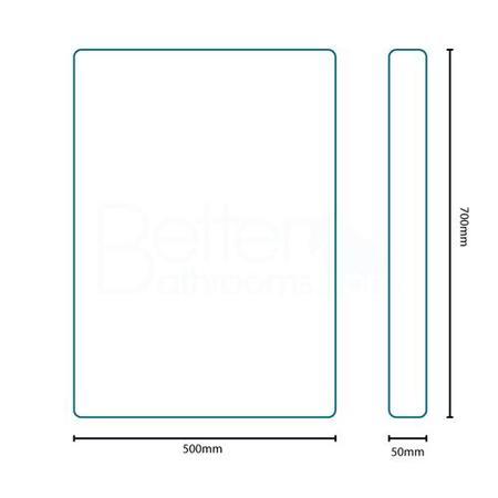 Skye 50 Illuminated LED Mirror 700(H) 500(W) 50(D)
