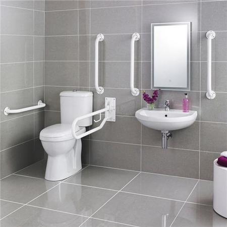 Doc M White Two Piece Bathroom Suite	