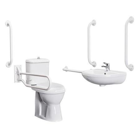 Doc M White Two Piece Bathroom Suite	