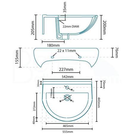Doc M White Two Piece Bathroom Suite	