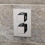Concealed Dual Control Thermostatic Shower Valve with Diverter - EcoCube Range