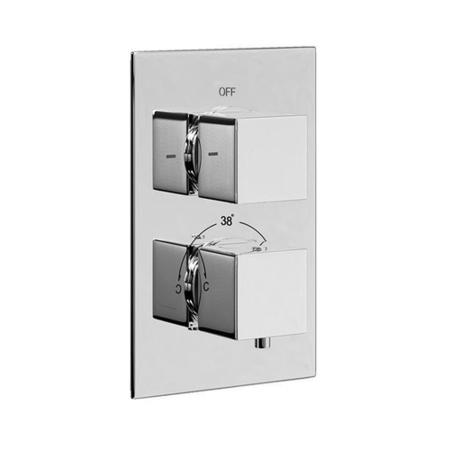 Concealed Dual Control Thermostatic Shower Valve with Diverter - EcoCube Range