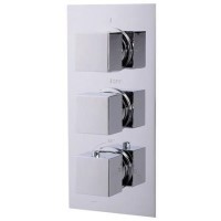 Concealed Triple Control Shower Valve with Diverter - EcoCube Range Concealed Triple Control Shower Valve with Diverter - EcoCube Range