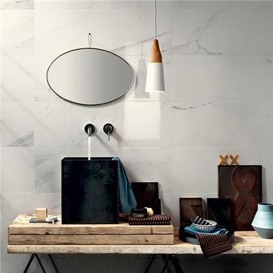 Large Format Statuario Rectified Wall Tile