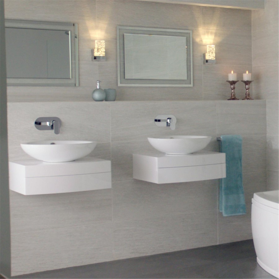 Large Format Rigato Grigio Rectified Wall Tile