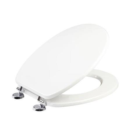 Sit Tight Jackson White Moulded Wood Toilet Seat
