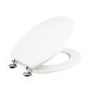 Sit Tight Jackson White Moulded Wood Toilet Seat