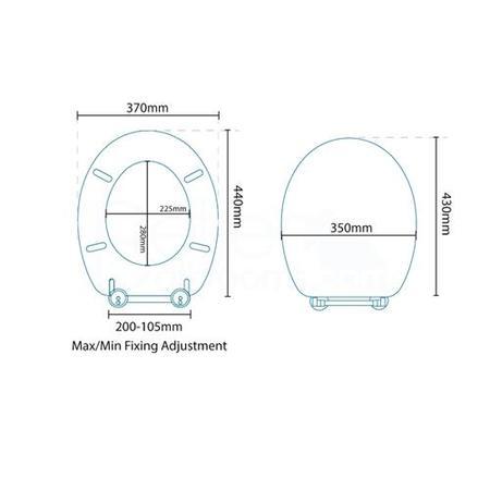 Sit Tight Jackson White Moulded Wood Toilet Seat