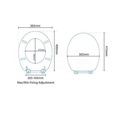 Sit Tight Dawson White Soft Close Moulded Wood Toilet Seat
