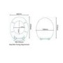 Sit Tight Bloomfield Solid Oak Toilet Seat with Chrome Hinges
