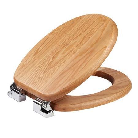 Sit Tight Bloomfield Solid Oak Soft Close Toilet Seat