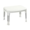GRADE A1 - Small White Adjustable Height Shower Stool - Croydex