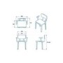 Modular Shower Seat with arms - Croydex 