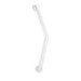 Stainless Steel White Angled Grab Bar 680mm