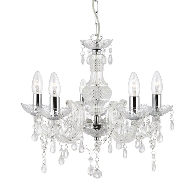 Marie Therese Clear Acrylic Chandelier