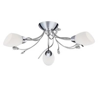 Gardenia 3 Arm Chrome Ceiling Light