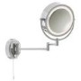 Extendible Chrome Illuminated Mirror 