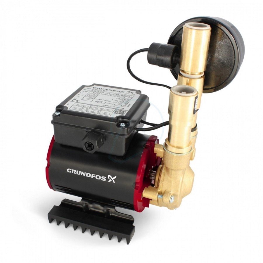 GRADE A1 - Grundfos Amazon SSN-3.0B Universal Single Impeller Brass Regenerative Shower Pump