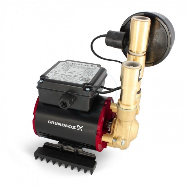 Grundfos Amazon SSN-3.0B Universal Single Impeller Brass Regenerative Shower Pump