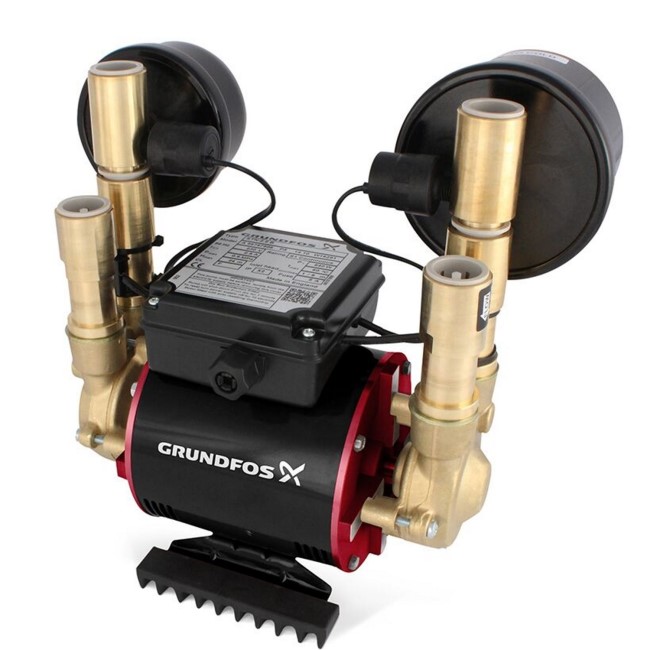 Grundfos Amazon STN-4.0B Universal Twin Impeller Brass Regenerative Shower Pump
