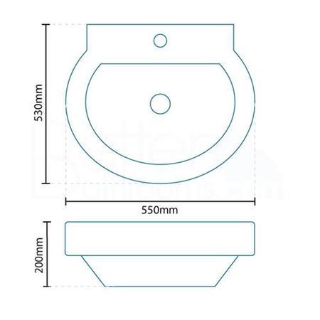 Hallmoor Wall Mounted Basin