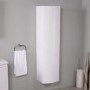 400mm Wall Hung Single Door Bathroom Storage Unit White - Voss