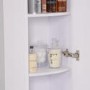 400mm Wall Hung Single Door Bathroom Storage Unit White - Voss