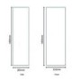 400mm Wall Hung Single Door Bathroom Storage Unit White - Voss