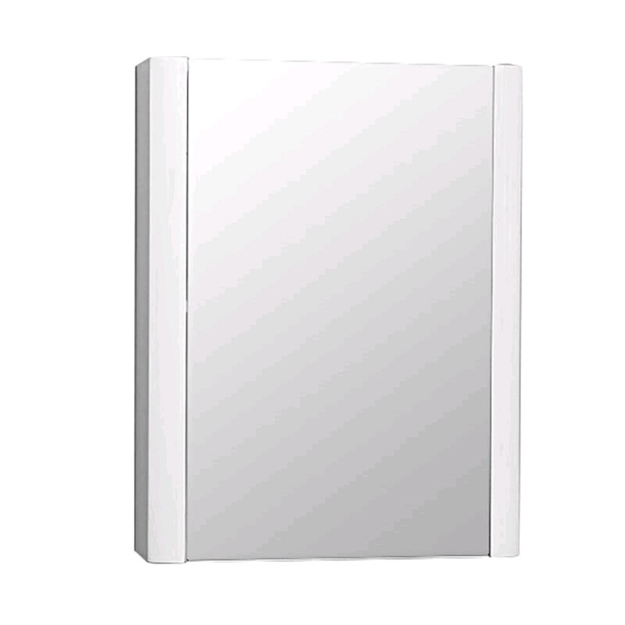 500mm Wall Hung Mirrored Cabinet - Single Door Unit - Voss Range