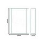 500mm Wall Hung Mirrored Cabinet - Single Door Unit - Voss Range