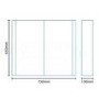 750mm Wall Hung Mirrored Cabinet - Double Door Unit -  Voss™ Range