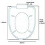 GRADE A1 - White Economy Soft Close Toilet Seat