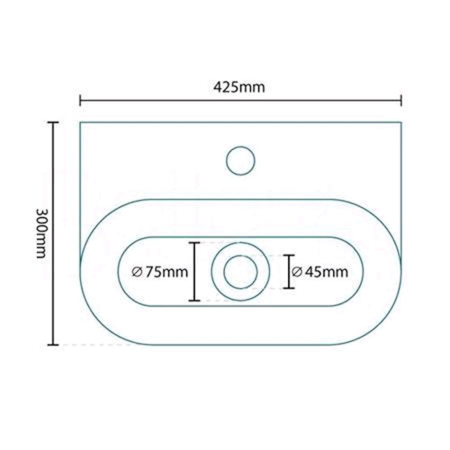 Virtuo Wall Hung Cloakroom Basin