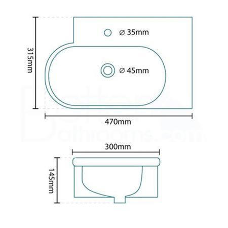 Brampton Cloakroom Wall Hung Basin