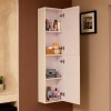 Aspen Compact 1400mm Wall Hung Bathroom Cabinet White Right Handed Unit