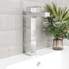Tall Chrome Mono Basin Mixer Tap - Cube