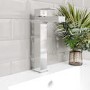 Tall Chrome Mono Basin Mixer Tap - Cube