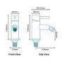Round Chrome Bidet Mixer Tap - S9