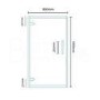Burlington 8mm 900 x 800 Hinged Shower Enclosure