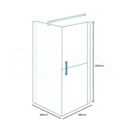 900 x 900 Twin Door Hinged Shower Enclosure