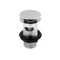 Round Extended Slotted Push Button Basin Waste